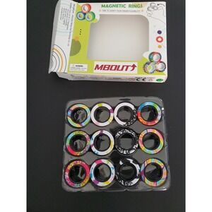 Mbout Magnetic Rings 12 PC Set Multicolor